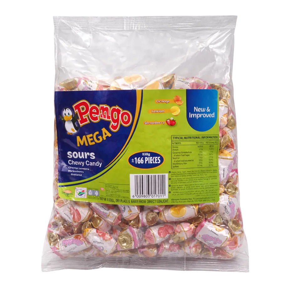 Pengo Mega Sours Chewy Candy