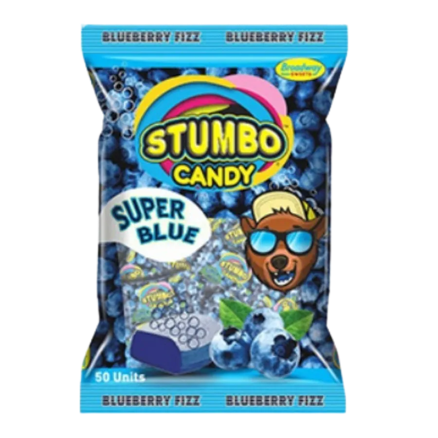 Stumbo Candy Super Blue Blueberry Fizz