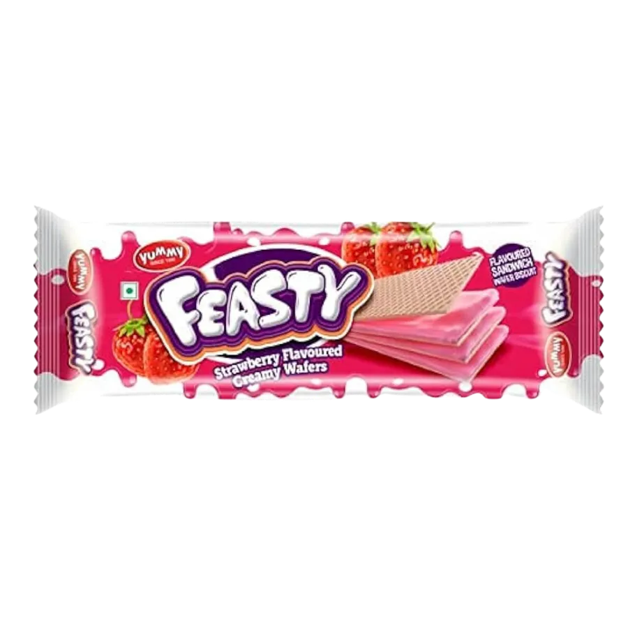 Feasty Wafers Strawberry