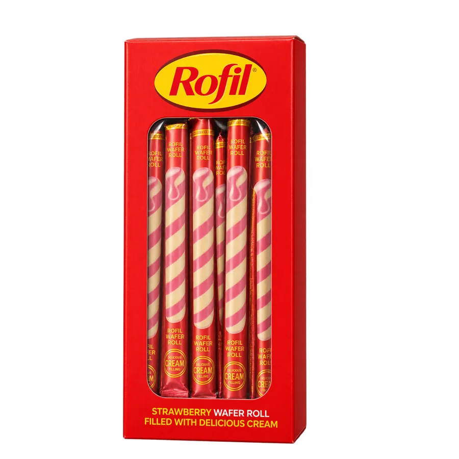 Rofil Strawberry Wafer Roll
