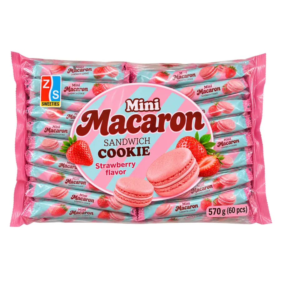 Mini Macaron Sandwich Cookie Strawberry