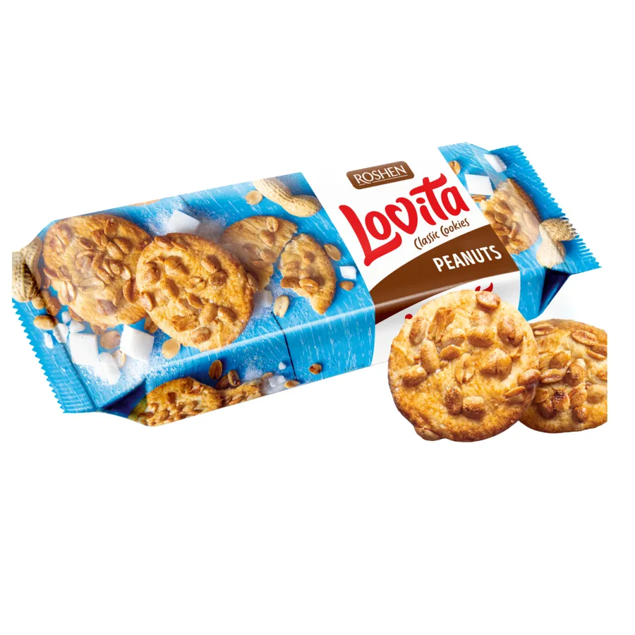 Roshen Lovita Classic Cookies Peanuts
