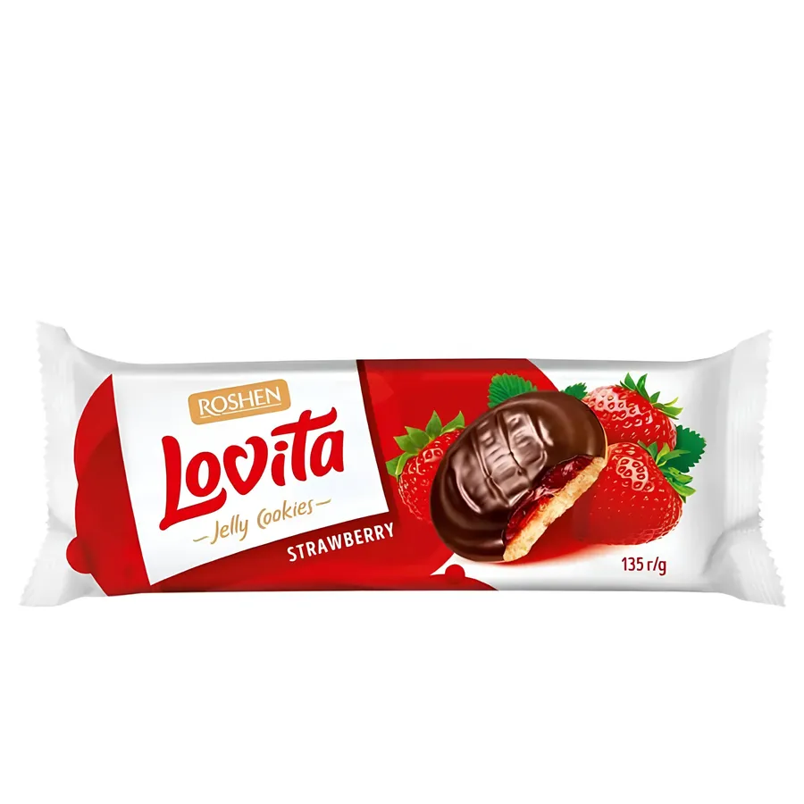 Roshen Lovita Jelly Cookies Strawberry