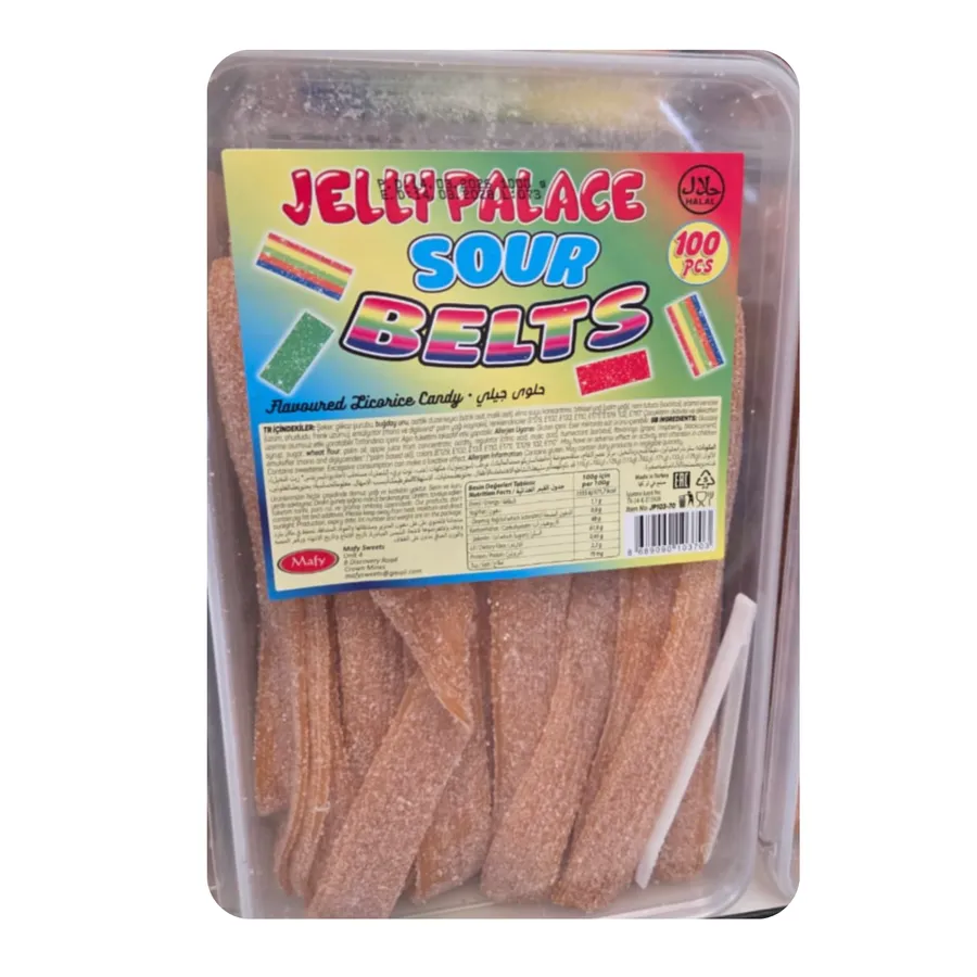 Jelly Palace Sour Belts Yellow