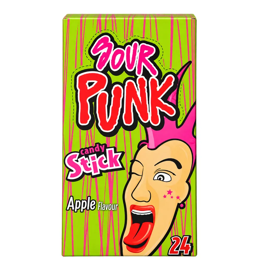 Sour Punk Candy Stick Apple