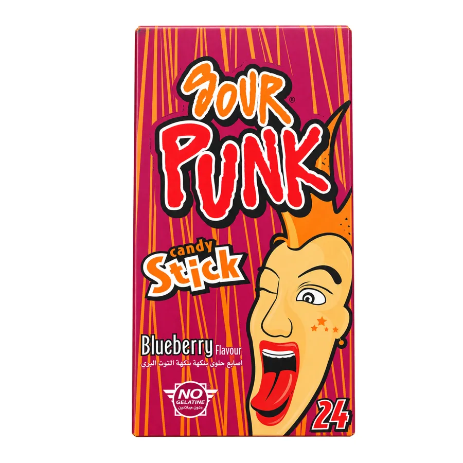 Sour Punk Candy Stick Blueberry