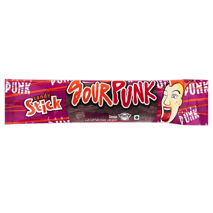Sour Punk Candy Stick Blueberry