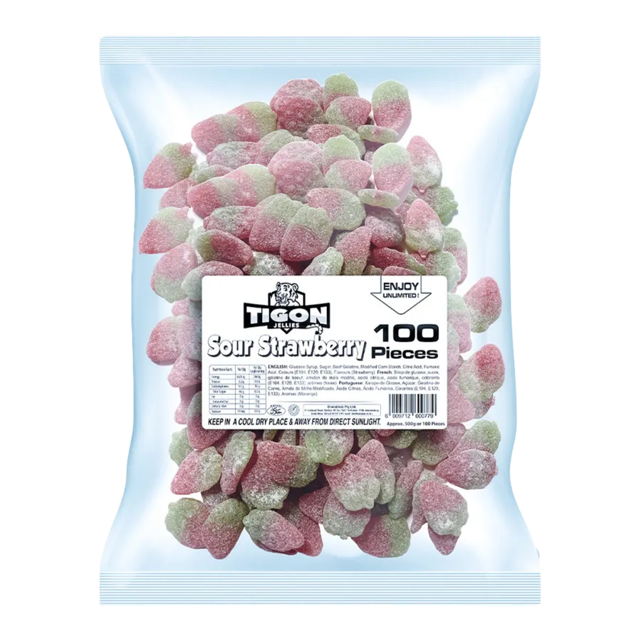 Tigon Sour Strawberry 100pcs