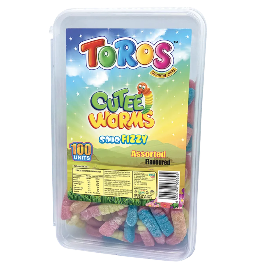Toros Cutee Worms Sour Fizzy