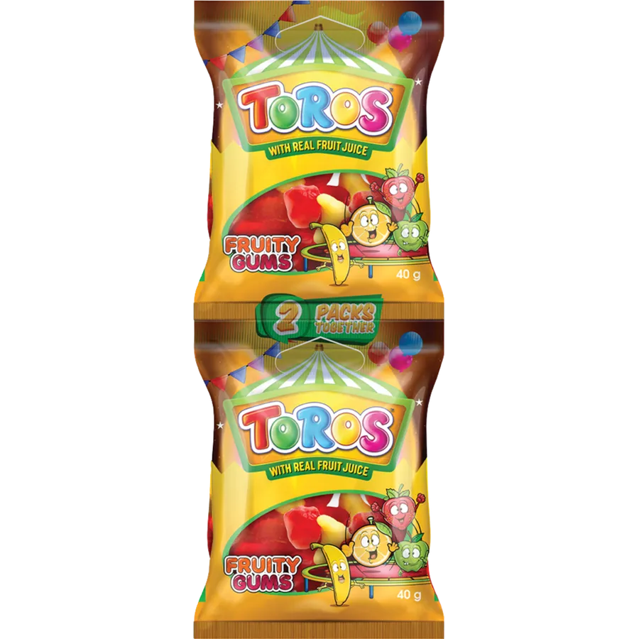 Toros Fruity Gums Twin Pack
